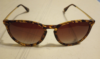 Sungait 1567 C2 Tortoise Brown Gold Gradient Round Sunglasses 52[]20 140