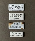 Vintage Porcelain Sign - Coal Feeder River Pump Coal Tower Industrial Signs