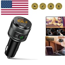 Bluetooth 5.3 FM Transmitter for Car, 3.0 Wireless Bluetooth FM Radio Adapter...