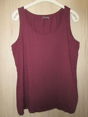 Street One Top Tanktop Shirt Stretch Basic Style Anni weinrot burgund Gr. 46