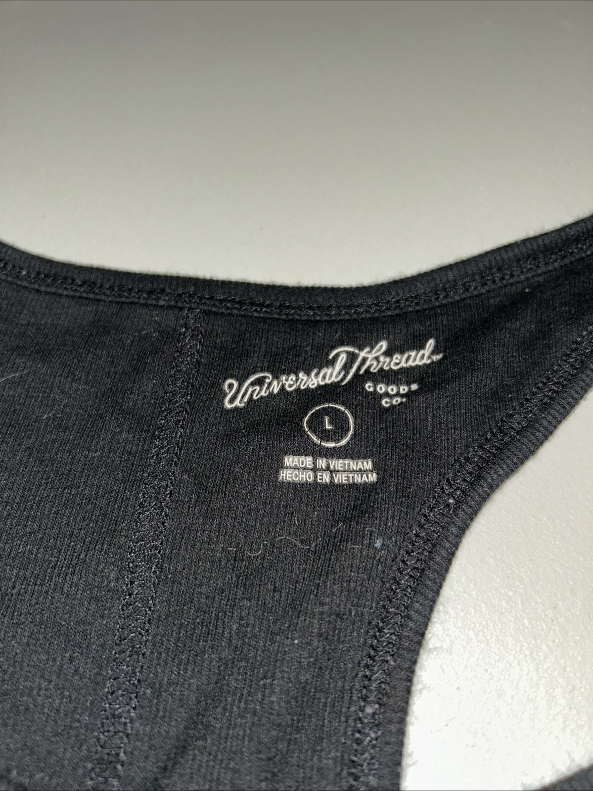 Universal Thread Large Pullover Ribbed Faded Blac… - image 2