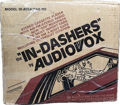 Audiovox In-Dasher ID-605A/CAS-110 Stereo Cassette Player