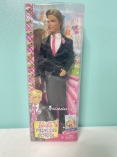 2010 Barbie Princess Charm School Nicholas Doll Rooted Blonde Hair New