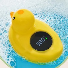 Little Yellow Duck Thermometer Baby Bathtub Water Temperature Sensor Toy