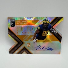 2018 Panini Elite Status Die-Cut Orange Khalid Hill Auto RC #186 /10