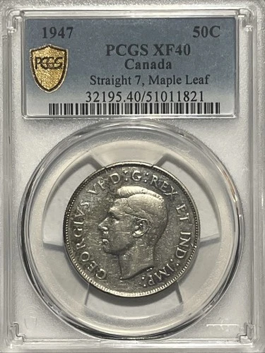 1947 Canada 50 Cents — photo from the most recent tracked eBay sale