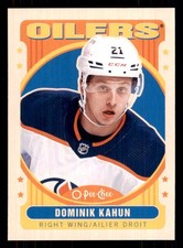 2021-22 O-Pee-Chee Retro #390 Dominik Kahun Edmonton Oilers
