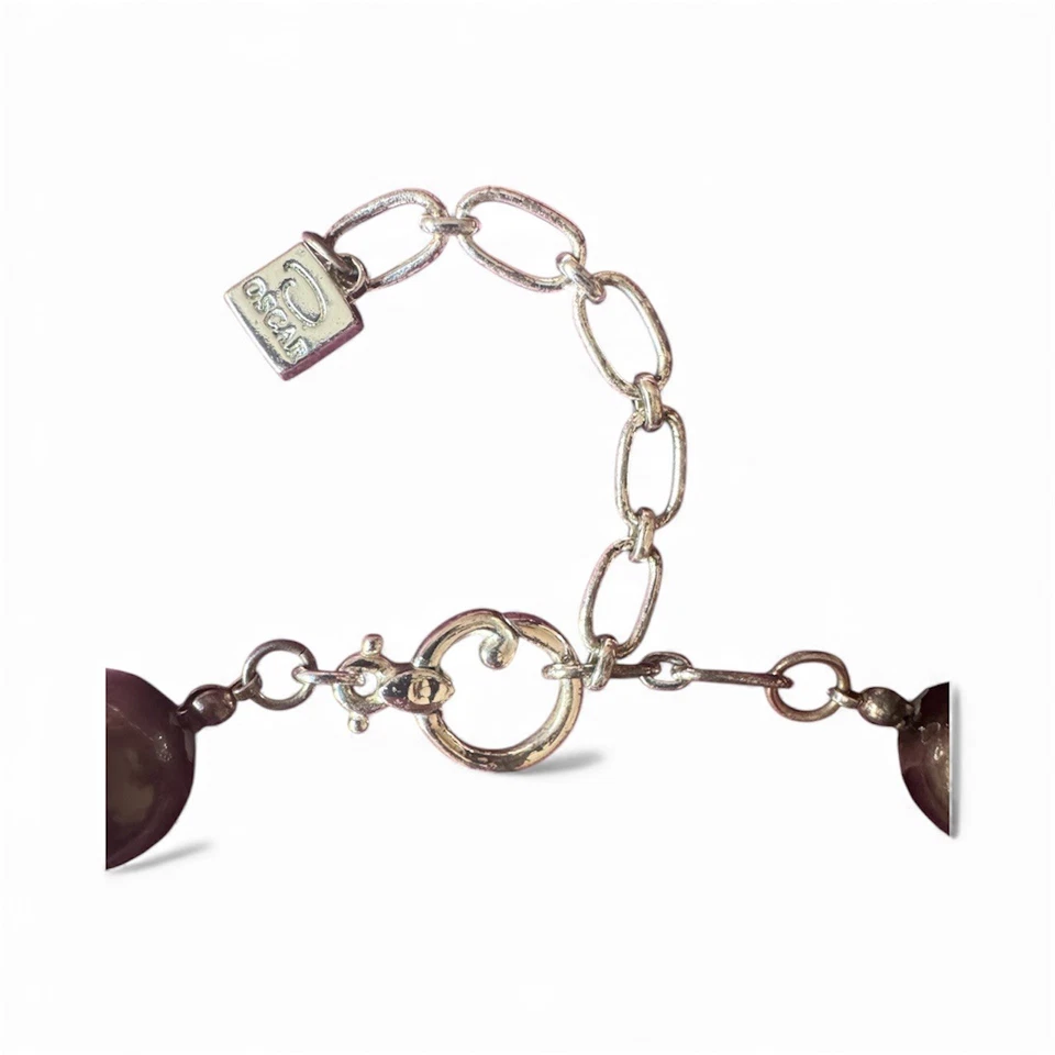 Oscar de la Renta Vintage Gunmetal Gray Metallic Ball Bead Necklace - Image 3 of 4