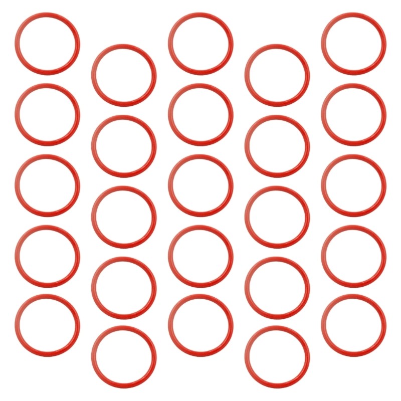 Set of 100 Silicone Sealing Rings Heat Resistant Replacement Silicone Gaskets