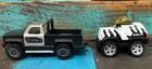Lot of 2 Vintage Tonka Trucks Black Silver 1978 Pickup 2000 Tonka Safari Truck
