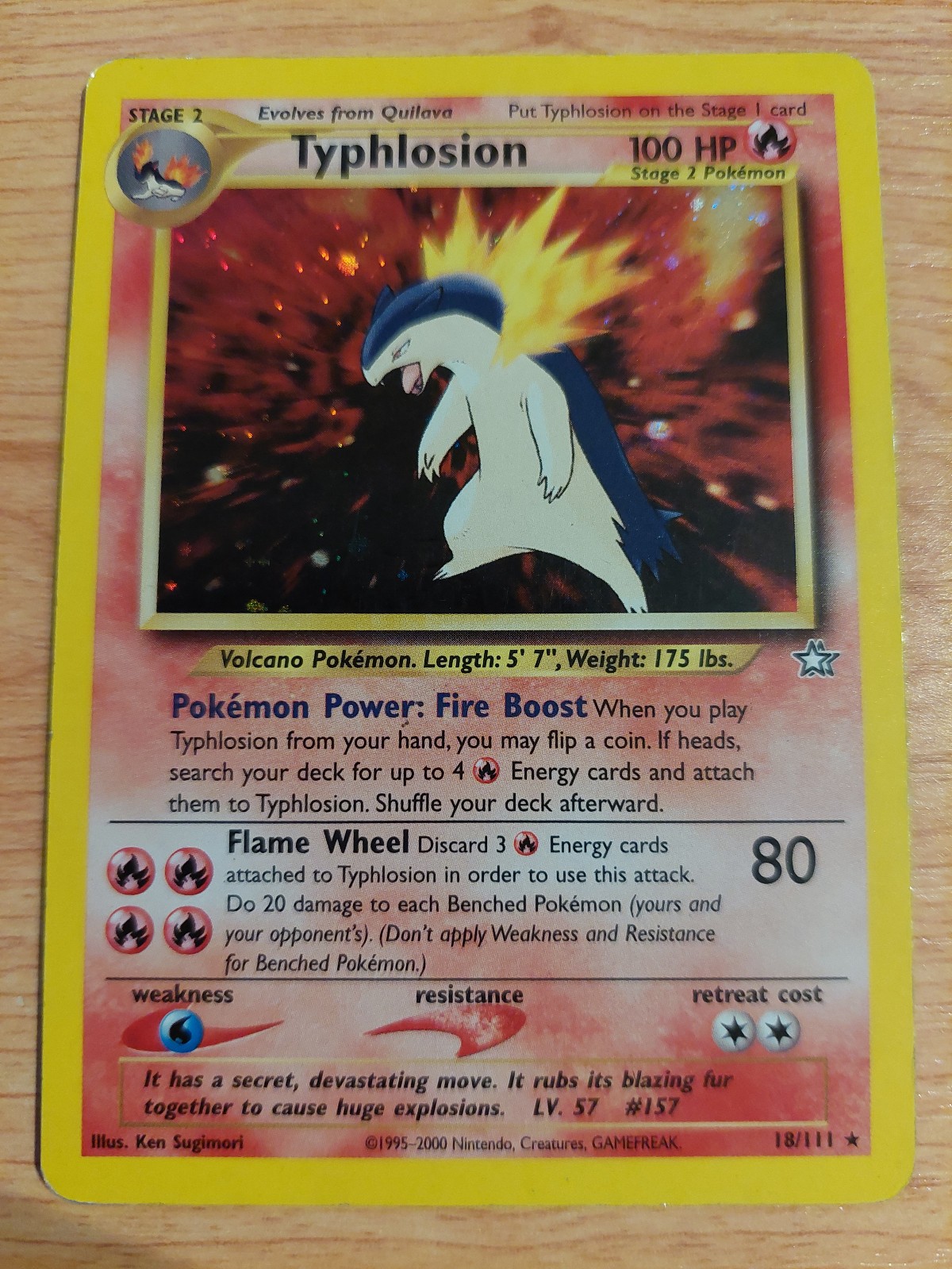 Typhlosion - 18/111 (Neo Genesis) - Lightly Played LP - Holo Rare