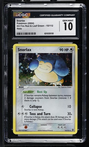 Snorlax graded CGC 10 for sale on eBay