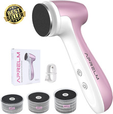 Rechargeable Electric Foot Callus Remover with 3-Sizes 120Pcs Sandpaper Discs, P