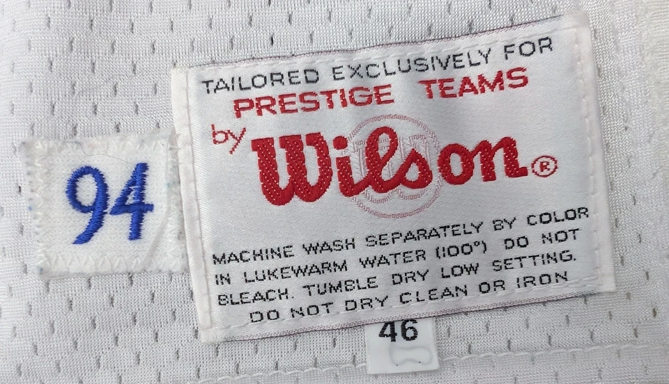 Camiseta deportiva Seattle Seahawk Vintage 1994 Wilson Prestige Teams juego visitante #83 Junkin Foto 4 de 4