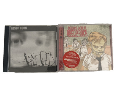 Lot of 2 Aesop Rock CDs Bazooka Tooth [Sealed] +Appleseed Hip Hop Definitive Jux