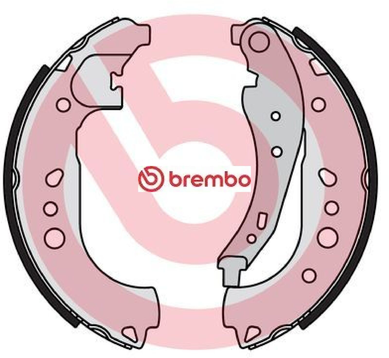 BREMBO S 68 550 Bremsbackensatz Hinten für Twingo Forfour - Bild 3