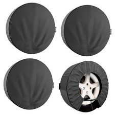 4 Pack Tire Covers Heavy Duty 420D All-Weather Waterproof, UV Resistant Tire