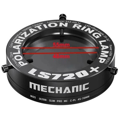 Adjustable Polarized Ring Light Source for Microscope