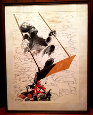 litografia originale firmata a mano dal maestro Ennio Calabria - cm. 62,5 x 80