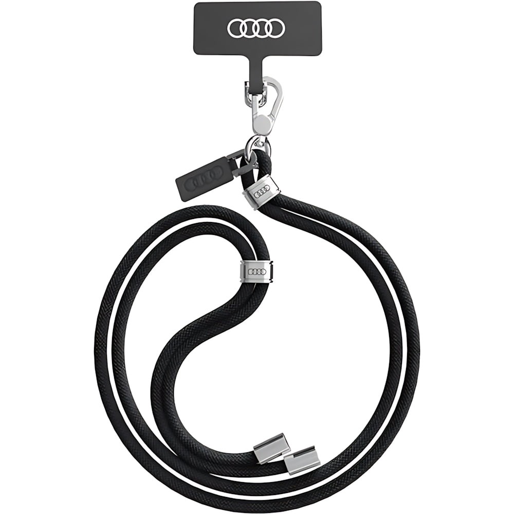 Llavero Móvil 120cm 6mm Cordón Móvil Cordón Llavero Cordón Negro