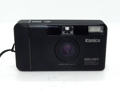 Konica BIG MINI BM-301 Black Compact Camera Film Camera Used