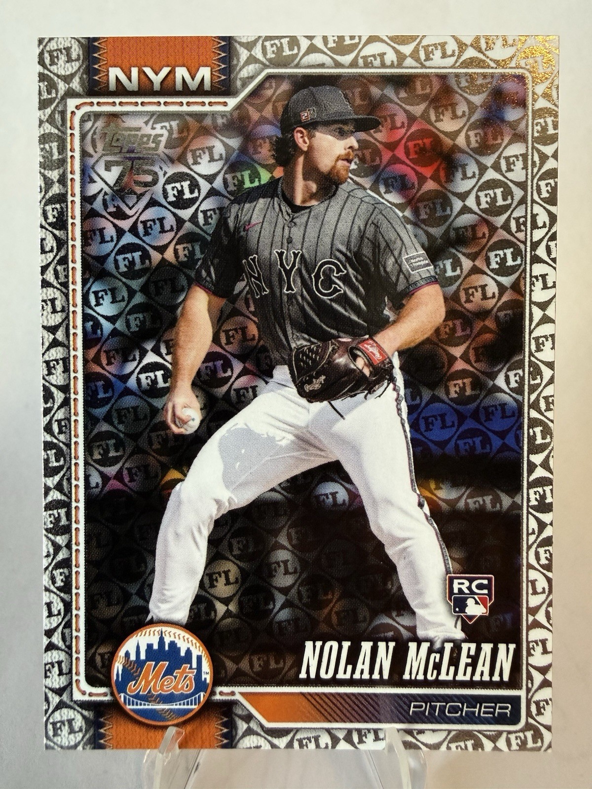 2026 Topps Series 1 - Nolan McLean #214 Spring Training Foil RC NY Mets