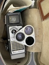 Bell Howell Electric Eye 8mm Movie Camera w/ Original Case Manual Runs Teste