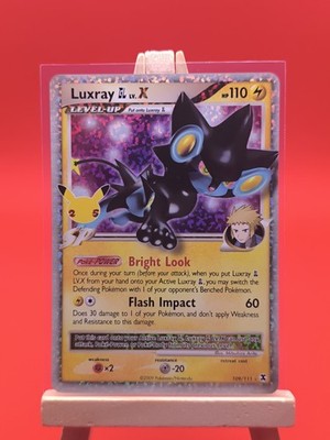 Luxray GL LV.X 109/111 Celebrations Textured Ultra Rare Holo