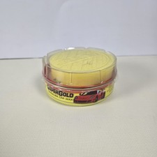 Pasta limpiadora de cera para automóvil ABRO Super Gold Carnauba con esponja aplicadora - Nueva