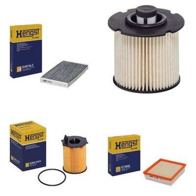 HENGST FILTER-PAKET SET passend für CITROËN C3 AIRCROSS OPEL CROSSLAND+X 1.6d