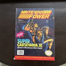 Nintendo Power Super Castlevania IV Magazine Volume 32 January 1992 w/ Poster