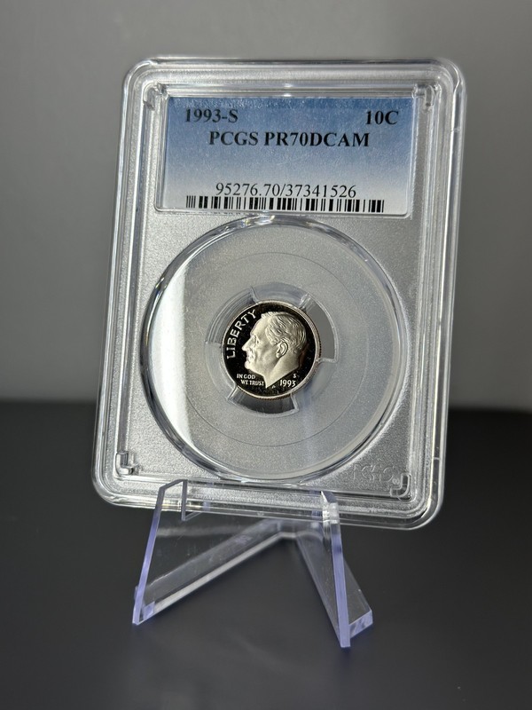 1993-S Roosevelt Dime 10C – PCGS PR70DCAM – Clad Proof – San Francisco – KM#195