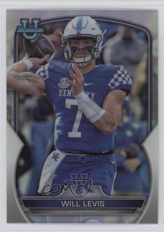 2022 Bowman U Chrome Refractor Will Levis #5 w5b