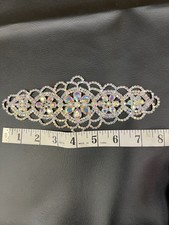 AB rhinestone applique with clear AB stones rhinestones bling embellishment