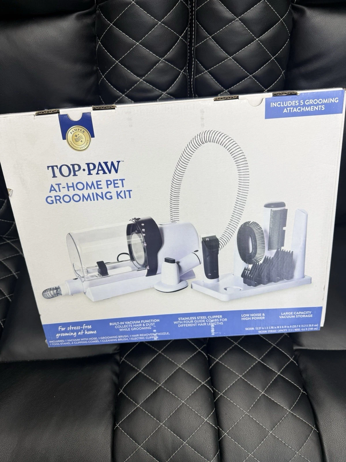 Top Paw At-Home Pet Grooming Kit with Attachment