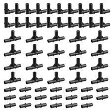 1/2"PPSU Barb Crimp PEX Fitting,60pcs Plumbing Fitting Combo,20pcs Each Elbow...