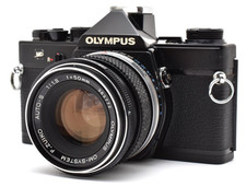 Read  Exc 5 Olympus OM-1 Black 35mm Film Camera Zuiko 50mm F1.8 Lens JAPAN