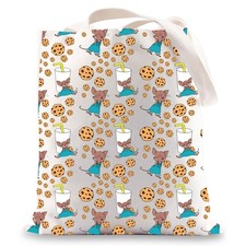 JNIAP Mouse And Cookie Tote Bag Picture Book Lover Large, Small Tb