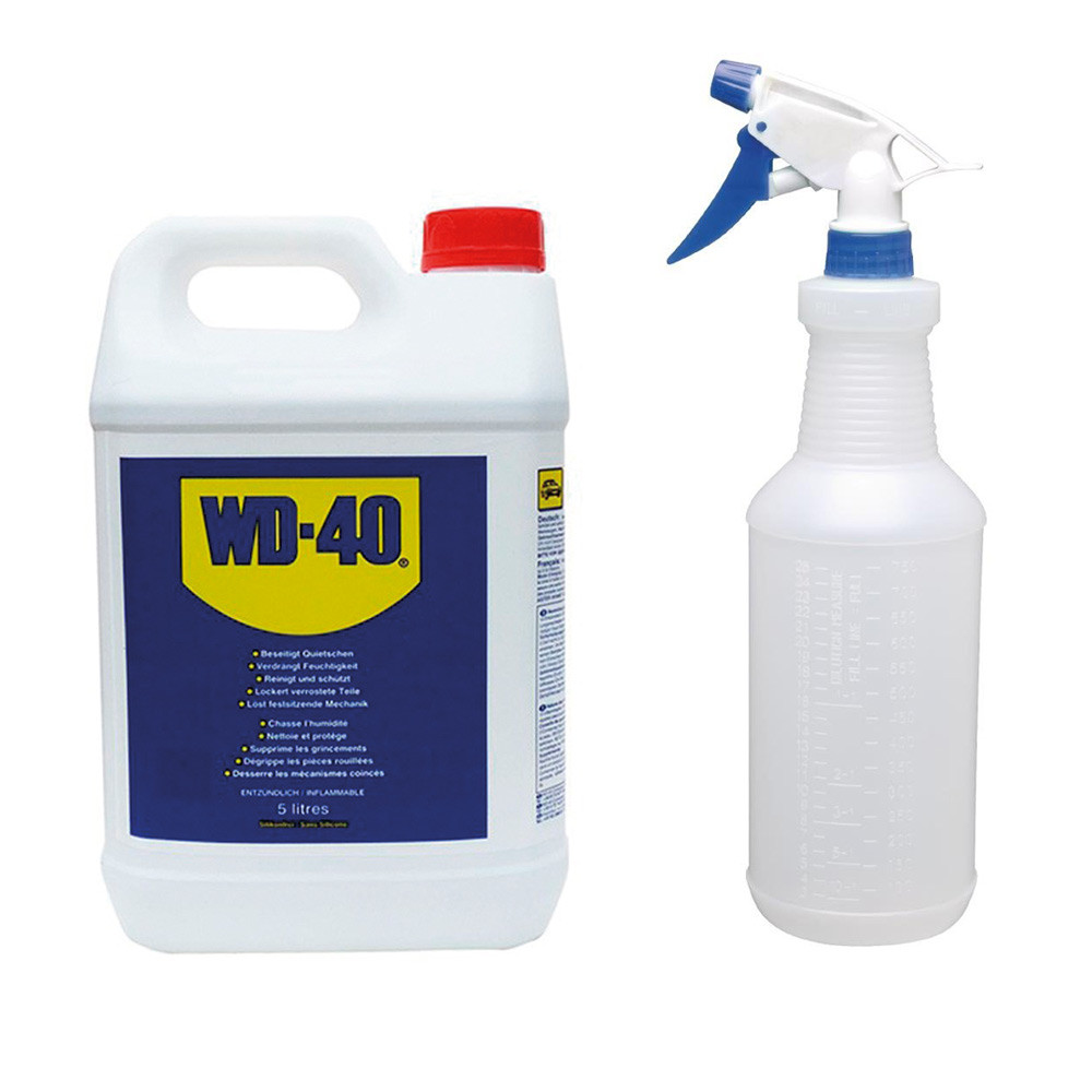 WD-40 5 Litres dégrippant anticorrosion haute efficacité avec spray applicateur