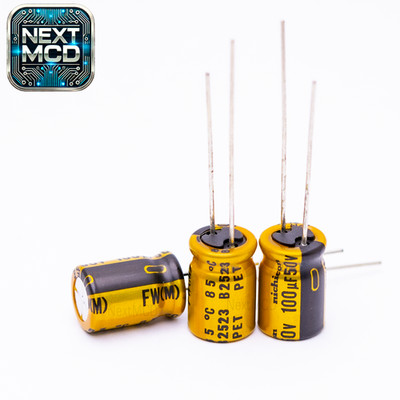 100uF 50V 1-10 Stück Elko Radial Audio 2000h 8X11.5 UFW