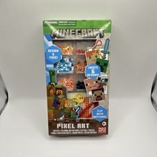Mojang MINECRAFT Pixel Art Perler Bead Craft Kit Set - Makes 6 Keychains