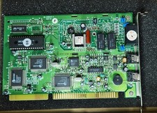 VINTAGE NEW DAVICOM FB V1433VQH-U ISA 33.6K MODEM MIC SPEAKER PORTS MXB35-1