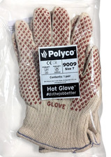 Polyco 9009 Hot Glove Size 7 Dot Grip Heat Resistant Oven Glove 250°C 1 Pair