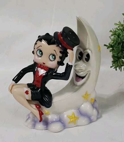Vtg Moonstruck Betty Boop Salt & Pepper Shakers Limited Edition No Box EXCELLENT - Picture 2 of 13