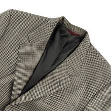 Jos. A. Bank Men  s Performance Blend Houndstooth Blazer Jacket Brown   39R