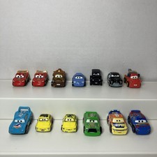 Disney Pixar Cars Diecast Mini Racers Lot of 13 McQueen Mater Sally King Sheriff