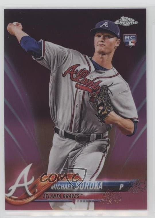 2018 Topps Chrome Update Target Exclusive Pink Refractor Mike Soroka #HMT16 0f8