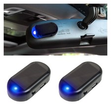 Car Solar Power Simulated Dummy Alarm, Car Alarm Warning Light Fake Lamp with US