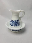 Vintage 1972 Avon Milk Glass Pitcher And Basin Set