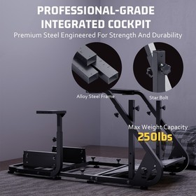 Hottoby Racing Simulator Cockpit Adjustable Wheel Stand Fits Logitech G920 G923